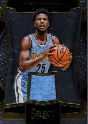 2016-17 Select Rookie Swatches #27 Malik Beasley Jersey - NM-MT - Image 1 of 2