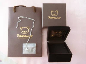 Rilakkuma Silver Heart Pendant Dancing Stone Necklace Original Box Gift - Picture 1 of 2