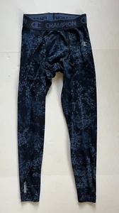 DUOFOLD Warm Ctrl THERMAL Leggings Pants Men’s S Base Layer Champion Blues Print - Picture 1 of 6