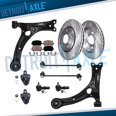 12PC Front Lower Control Arm Assembly for 2003 - 2008 Pontiac Vibe Toyota Matrix - Image 1 of 4
