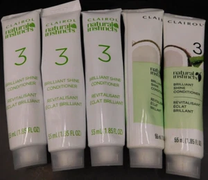 5 Pk Clairol Natural Instincts 3 Brilliant Shine Conditioner 1.85Fl Oz Ea New - Picture 1 of 4
