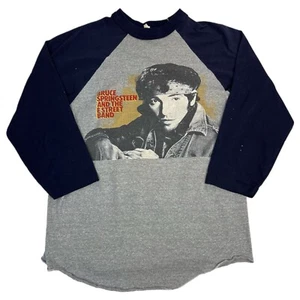 Vintage 1985 Bruce Springsteen World Tour Raglan T-Shirt grau Größe M - Bild 1 von 11