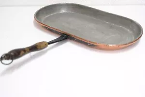 ALLA MONDA Kupferpfanne Holzgriff gehämmert Viintage inkl. Rechnung MwSt - Bild 1 von 5