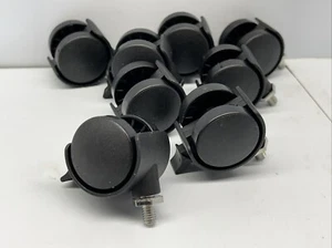 8er Set schwarze Laufräder mit Bremsen, Gewindeschraube, neu ohne Karton - Bild 1 von 11