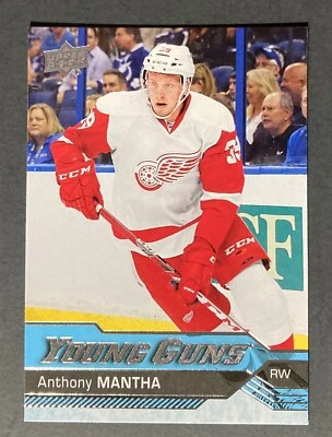 2016-17 Upper Deck-Anthony Mantha REDWINGS/CAPITALS-Young Guns-#213 RC *NM* - Image 1 of 2