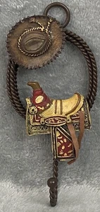 Rustikaler Cowboy Mantel/Hut Haken Cowboyhut Sattel Wandhalterung 7" x 4" - Bild 1 von 4