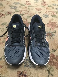 Size 10.5 - Nike Air Zoom Structure 23 Black Bright Mango - Picture 1 of 6
