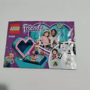 LEGO Friends 41356 Stephanie’s Heart Box Instructions Manual ONLY - Picture 1 of 4