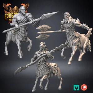 Centauro griego x3 - Miniaturas de fantasía espartanos griegos escala 32 mm - Imagen 1 de 14