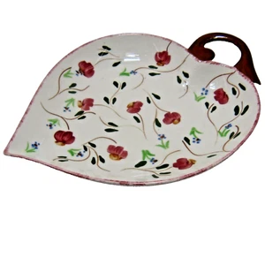 Blue Ridge Southern Potteries Leaf Shape Serving Dish - Picture 1 of 7