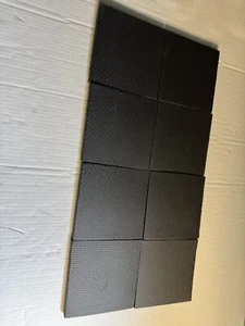 8Pcs Black Self Adhesive Foam Pads 100x100mm - Reduce Noise & Protect Surfaces - Picture 1 of 8