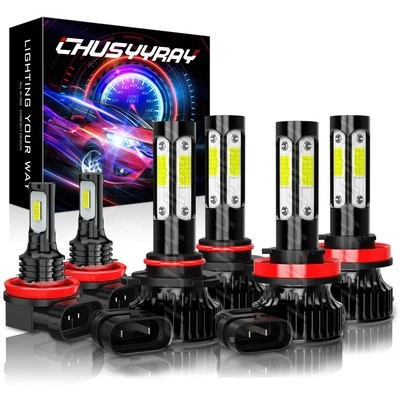 Combo faros LED bombillas antiniebla haz alto/bajo para Jeep Grand Cherokee 2015-2018 Foto 1 de 4