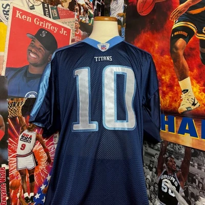 Vintage Tennessee Titans Vince Young #10 NFL Reebok Jersey Navy Sz 52 (XL/2XL) - Image 1 of 4
