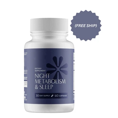 Bioma Night Metabolism & Sleep Supplement – Fat-Burning Night Formula, Free Ship