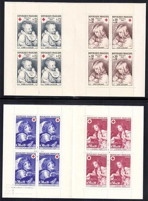 FRANCE – 1965 & 1971 Red Cross Complete Booklets MNH #B392a & B452a $8.75++ - Image 1 of 3