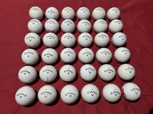36 CALLAWAY RED/ BLUE TICK GOLF BALLS - PEARL / GRADE A CONDITION - P&P INC (X) - Picture 1 of 1