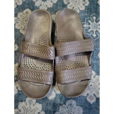 Superfeet Bronze Double Strap Slides Sandals Size 7 Comfort Slip On - Image 1 of 2