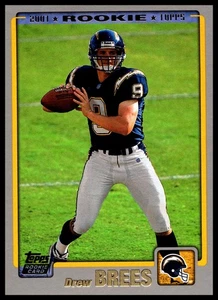 2001 Topps Drew Brees #328 San Diego Chargers QB Rookie RC - Picture 1 of 3