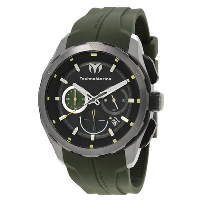 Technomarine OCEAN Chronograph GMT Quartz Black Dial Men's Watch TM-318100 - Image 1 of 3