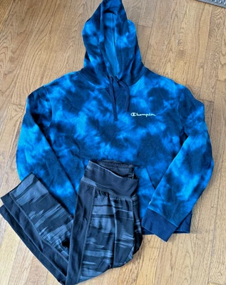 Womens Champion Sweatshirt and Puma Crop Legging Lot (2items), Size L  FREE SHIP - Image 1 of 4