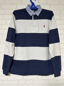 Vintage Polo Ralph Lauren Rugby Langarm gestreift Größe M - Bild 1 von 17