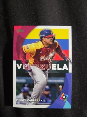 2019 Topps Miguel Cabrera Venezuela - Image 1 of 2