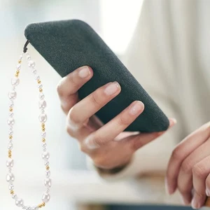 Łańcuszek na telefon komórkowy Koraliki Pasek Łańcuchy Kobiety Koraliki Bransoletka Smycz do telefonu komórkowego - Zdjęcie 1 z 12
