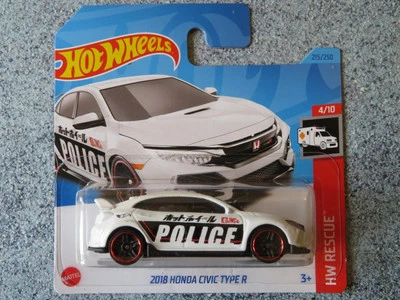 Hot Wheels H3M 215 HONDA CIVIC TYPE R white police 2023 215/250 CaseM - Image 1 of 2