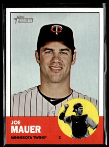 2012 Topps Heritage - Joe Mauer #186 Image Swap - Bild 1 von 2