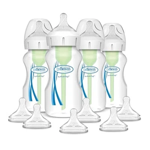 Dr. Brown's Options+ Wide-Neck 9 oz, 4 Pack with 6 Pack, Level 2 Nipples - Picture 1 of 12