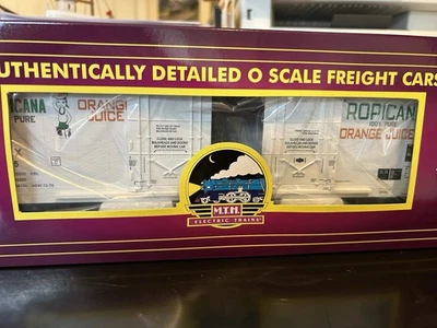 MTH 20-93487 #13085 Tropicana - White 50' Double Door Plugged Box Car MIB - Image 1 of 2