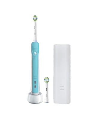 New Oral-B Pro 800 Electric Toothbrush With Travel Case - Blue - image 1 of 4
