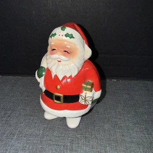 National Potteries Co Cleveland Weihnachtsmann Figur Pflanzgefäß X6548 Japan Etikett - Bild 1 von 3