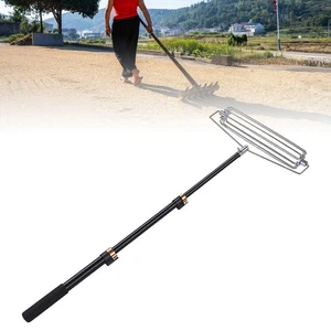 Sand Trap Rake Roller Bunker Course Rake With Retractable Pole For Long Jump - Picture 1 of 12