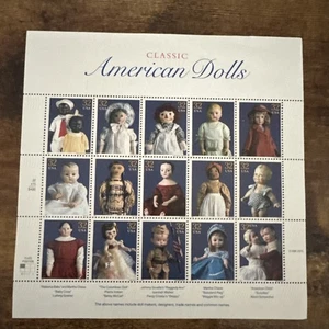 Brand New Sheet Of USA Stamps For Classic America Dolls - Picture 1 of 5