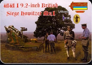 Strelets Models 1/72 BRITISH WWI 9.2 INCH SIEGE HOWITZER WITH CREW Figure Set - Picture 1 of 2