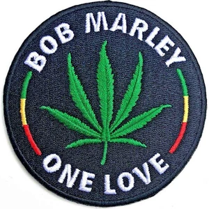BOB MARLEY leaf 2020 EMBROIDERED IRON/SEW ON PATCH official merchandise - Picture 1 of 3
