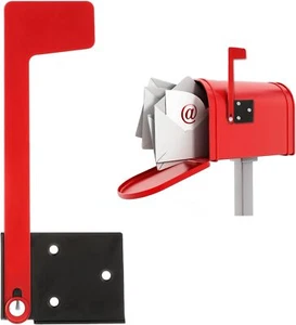 Red Mailbox Flag Replacement Kit Galvanized Steel Professional Flag for - Picture 1 of 7