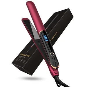 Flat Iron Hair Straightener and Curler 2 in 1 Plancha de Cabello 10s Fast Hea... - Picture 1 of 8