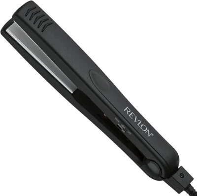 REVLON Smooth & Straight Ceramic Flat Iron 1-inch Wide Plate Black OR Bag Sealer - Image 1 of 4