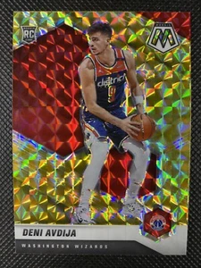 2020-21 Panini Mosaic Deni Avdija Yellow Reactive Rookie Prizm #217 Washington - Picture 1 of 2