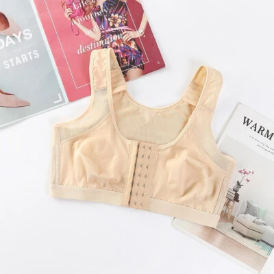 32-52 AAA AABC Wireless Bra Ladies Bras Lace Front Hooks Brassiere Sexy Lingerie - Image 1 of 4