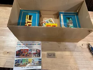 MCM Irwin Dollhouse 1964 Sear’s Interior Decorator Set New In Original Box RARE! - Picture 1 of 11