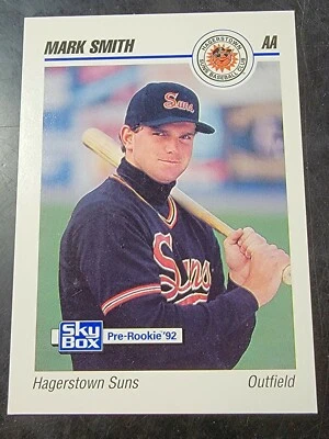 1992 SkyBox Baseball #113 Mark Smith  - Image 1 of 2