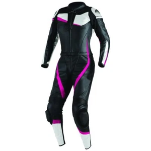 DAMEN Manner Motorrad Rennen Lederkombi Frauen Anzug LederjackeHose overall-LILA - Bild 1 von 5