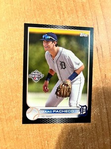 2022 Topps Pro Debut - Izaac Pacheco - #PD-76 Black Parallel #'d 1/1 TIGERS