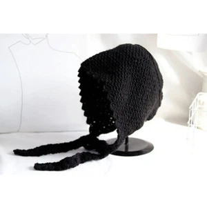Mütze warm Ohrenklappe Kapuze Girly Mori Girl Mütze Pure Soli Damen Strick Wolle Lolita - Bild 1 von 12