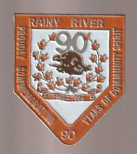 Rainy River Ontario Metal Pin Pinback - Very Good