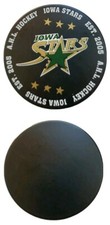EST. 2005 IOWA STARS AHL OFFICIAL HOCKEY PUCK MADE UNKNOWN LOCATION RARE