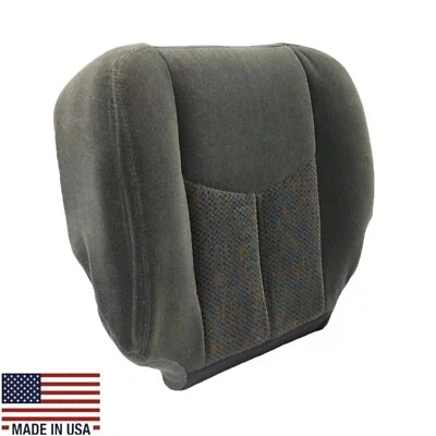 2003 - 2007 Chevy Silverado LT Driver Bottom Cloth Seat Cover Dark Pewter Gray - Image 1 of 2